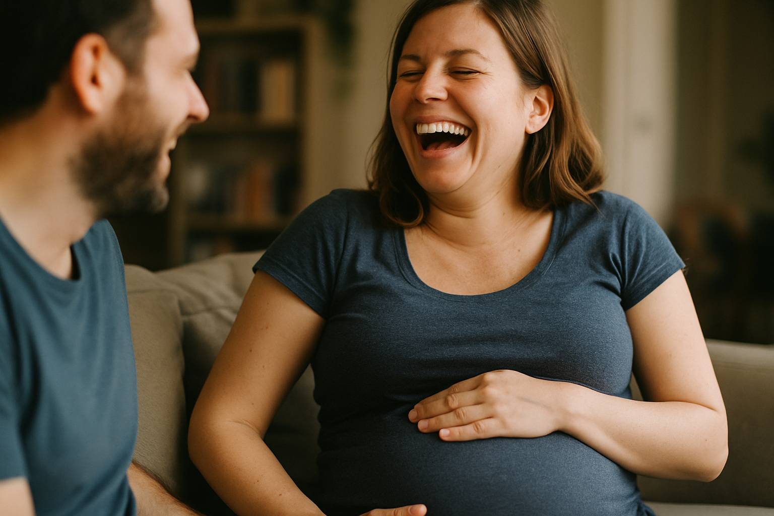 Témoignage : quand le rire a déclenché le travail