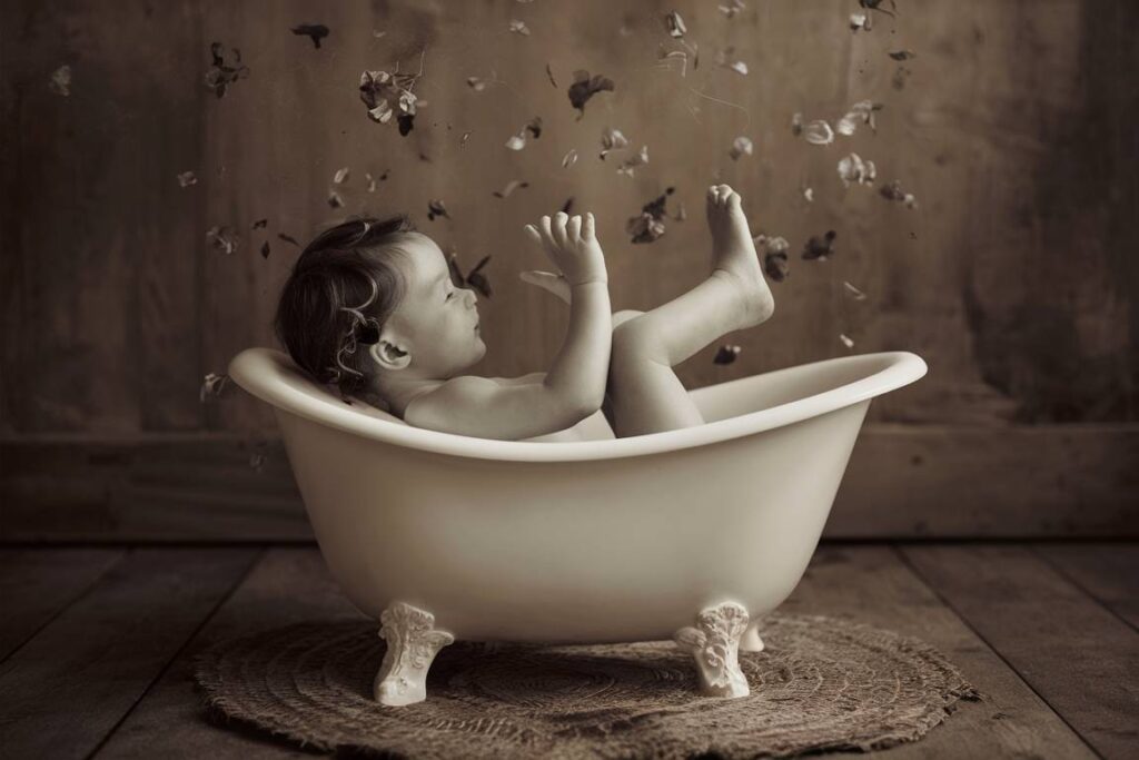 Une naissance libre dans une baignoire ikea