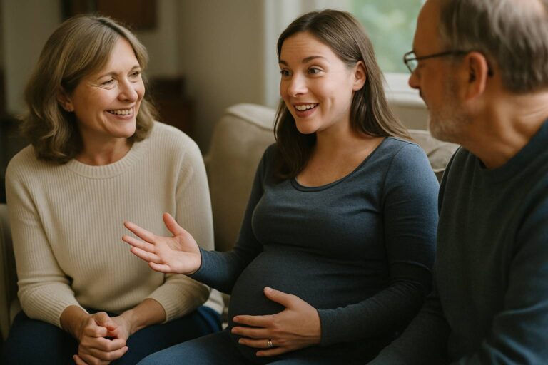 Que dire (ou pas) à sa famille avant d’accoucher